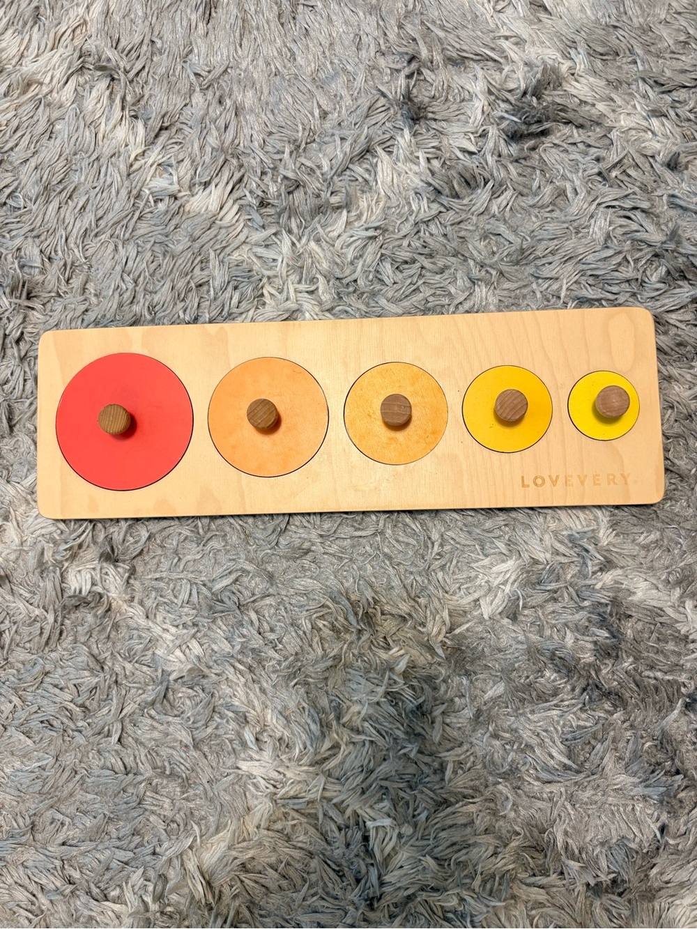 Lovevery Friends of All Sizes / Circle of Friends Montessori Wooden Puzzle